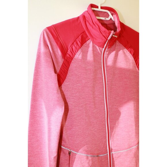 Lija Women's XS Pink Zipup Athletic Stretch Running Jacket - Picture 2 of 8